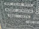 
Mary JENSEN,
wife,
1881 - 1975;
John JENSEN,
husband,
1877 - 1942;
Killarney cemetery, Warwick Shire
