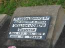
William Joseph TRANTER,
brother uncle,
died 13 Oct 1979 aged 48 years;
Killarney cemetery, Warwick Shire
