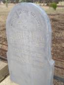 
Harriet (GRANGER)
wife of George GRANGER
d: 27 Oct 1962 aged 40

Kingscote historic cemetery - Reeves Point, Kangaroo Island, South Australia

