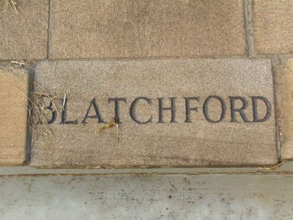 Lily,  | wife of Percy BLATCHFORD,  | died 22 May 1949 aged 53 years;  | Percy,  | died 17 March 1969 aged 74 years;  | Lawnton cemetery, Pine Rivers Shire  | 