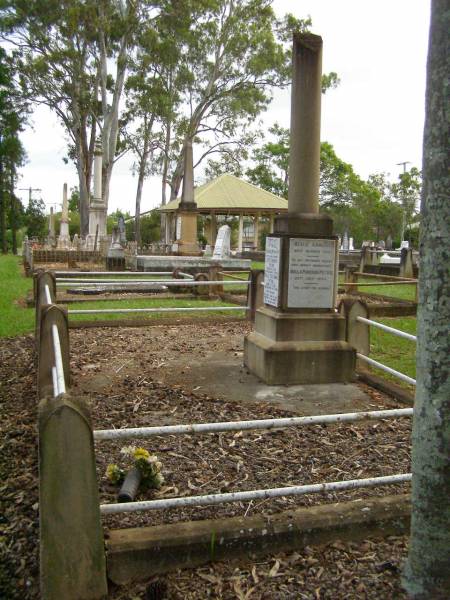 parents;  | Jess Murray PETRIE,  | born 24-2-1911,  | died 8-5-1989;  | Rollo Seccombe PETRIE,  | born 27-2-1910,  | died 16-8-1996;  | remembered by Bill, Jim & Janice;  | Alice ARMOUR,  | died 20 March 1910;  | Idella Morison PETRIE,  | died 22 July 1943;  | Aubrey PETRIE,  | died 6 Dec 1908;  | Catherine Jessie PETRIE,  | died 12 July 1954 aged 91 years;  | Tom PETRIE,  | died 26 Aug 1910 aged 79 1/2 years;  | Elizabeth PETRIE,  | died 30 Sept 1926 aged 90 years;  | Lawnton cemetery, Pine Rivers Shire  | 