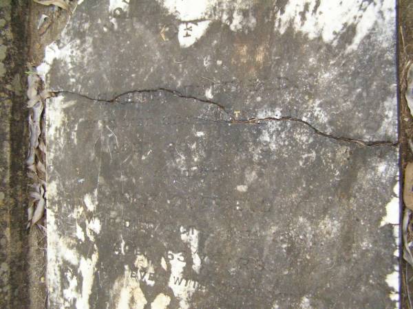 Martha DUFFIELD,  | died Oct 1905 aged 89 years;  | John DUFFIELD,  | died 26 Oct 1881 aged 63 years;  | Lawnton cemetery, Pine Rivers Shire  | 