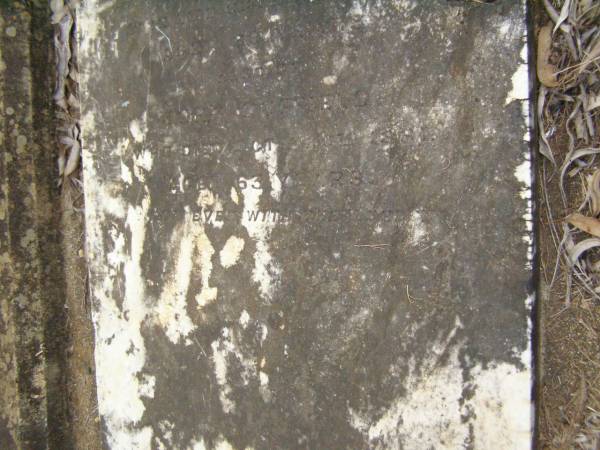 Martha DUFFIELD,  | died Oct 1905 aged 89 years;  | John DUFFIELD,  | died 26 Oct 1881 aged 63 years;  | Lawnton cemetery, Pine Rivers Shire  | 