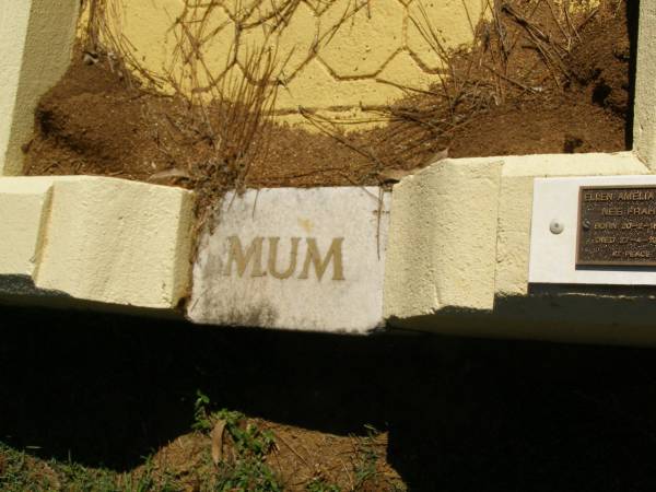 Ellen Amelia LANE (nee FRAHM),  | mum,  | born 20-2-1884,  | died 27-4-1928;  | Lawnton cemetery, Pine Rivers Shire  | 