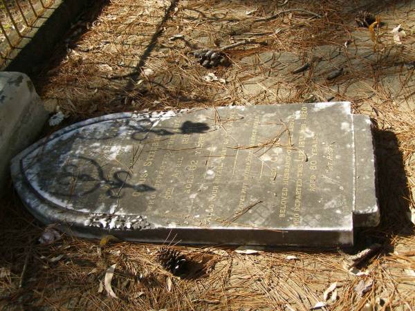 Catherine STEENBOCK,  | wife of Claus STEENBOCK,  | died 5 April 1894 aged 62 years;  | 4 infant sons;  | Claus,  | husband,  | died 18 April 1920 aged 80 years;  | Lawnton cemetery, Pine Rivers Shire  | 