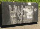 
B. (Ben) H. WHITE,
born 26 Dec 1883,
died 3 May 1967;
Lawnton cemetery, Pine Rivers Shire
