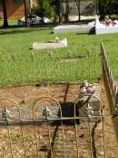 
John CLUNE,
died 20 July 1910 aged 42 years;
John CLUNE, senr,
died 31 July 1920 aged 84 years;
Mary CLUNE,
died 20 Oct 1925 aged 81 years;
Lawnton cemetery, Pine Rivers Shire
