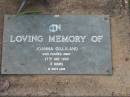
Joanna GILLILAND,
died 27 July 1990 aged 8 hours;
Lawnton cemetery, Pine Rivers Shire
