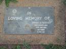 
Johan GLOGOVEC,
died 26 Jan 1983 aged 69 years;
Lawnton cemetery, Pine Rivers Shire
