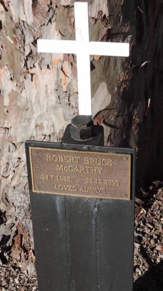 Robert Bruce McCARTHY  | b: 24 Jul 1965  | d: 29 Dec 2000  |   | Leyburn Cemetery  |   | 