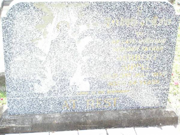 Herbert SIPPEL, husband father,  | died 3 July 1956 aged 54 years;  | Lockrose Green Pastures Lutheran Cemetery, Laidley Shire  | 