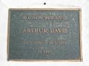 
Arthur DAVIS 29-1-1920 - 15-5-1979;
Logan Village Cemetery, Beaudesert
