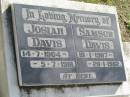 
Josiah DAVIS 14-7-1904 - 5-7-1981;
Samson DAVIS 19-1-1907 - 28-1-1982;
Logan Village Cemetery, Beaudesert
