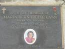 
Maria Bernadette CANN died 23 May 1989 aged 34;
Logan Village Cemetery, Beaudesert
