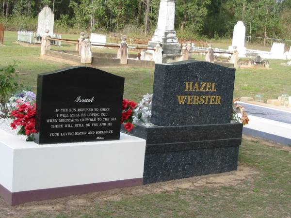 Israel, sister Helen;  | Hazel WEBSTER;  | Logan Village Cemetery, Beaudesert Shire  | 