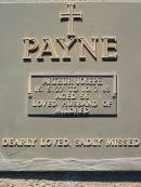 
Arthur Joseph PAYNE
b: 15 May 1927, d: 10 Jul 1983, aged 56
(husband of Mildred)
Lowood General Cemetery

