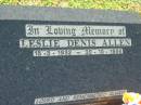 
Leslie Denis ALLEN
b: 15 Mar 1932, d: 30 Oct 1996
Lowood General Cemetery

