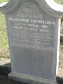 Wilhelmine SCHIEFELBEIN, born Apr 1819 died Nov 1893;
Lowood Trinity Lutheran Cemetery (Bethel Section), Esk Shire