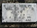 Walter Harold JACKWITZ, died 5 Feb 1913 aged 2 years;
Lowood Trinity Lutheran Cemetery (Bethel Section), Esk Shire