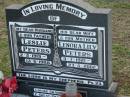 Leslie PETERS, 2-3-1919 - 13-6-1988, husband father;
Lenora Lily PETERS, 9-7-1921 - 23-4-2002, wife mother;
Lowood Trinity Lutheran Cemetery (Bethel Section), Esk Shire