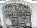 Allan S. SANDERSON, accidentally killed 4 June 1955 aged 28 years, husband father;
Lowood Trinity Lutheran Cemetery (St Marks Section), Esk Shire