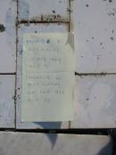 
Minnie S. RETSCHLAG, died 19 Aug 1947 aged 71 years;
Frederick W. RETSCHLAG, died 24 Feb 1935 aged 70 years;
Marburg Anglican Cemetery, Ipswich
