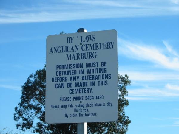 Marburg Anglican Cemetery, Ipswich  | 