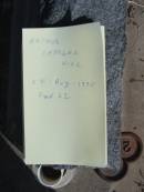 Arthur Charles HILL,
died 28 Aug 1990 aged 62 years;
Marburg Lutheran Cemetery, Ipswich