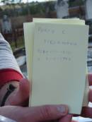 Percy C. DIECKMANN, husband father,
born 19-11-1910 died 3-11-1982;
Marburg Lutheran Cemetery, Ipswich