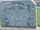 Charles Henry DANCE, husband father,
died 8 Sept 1954 aged 58 years;
Alice Clara DANCE,
12-6-1897 - 2-4-1993,
Athol Charles DANCE,
3-10-1923 - 1-1-1995;
Marburg Lutheran Cemetery, Ipswich