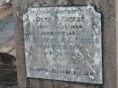 Otto F. FREESE,
died 17 Dec 1934 aged 51 years;
Wilhelmine A.L. FREESE,
died 16 Oct 1963 aged 76 years;
Marburg Lutheran Cemetery, Ipswich