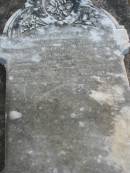 Frau Emilie Auguste Bertha KITZELMANN, nee KRUGER,
born 13 Jan 1858 died 26 Jan 1910;
Marburg Lutheran Cemetery, Ipswich