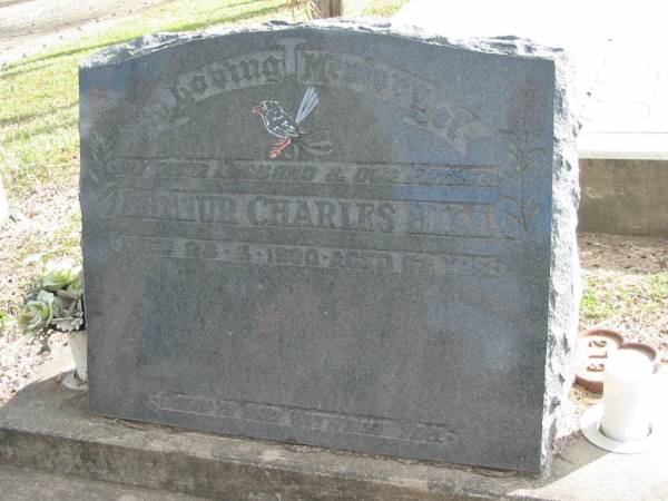 Arthur Charles HILL,  | died 28 Aug 1990 aged 62 years;  | Marburg Lutheran Cemetery, Ipswich  | 