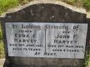 Ezra G. HARVEY,
father,
died 14 June 1941 aged 73 years;
John F. HARVEY,
son,
died 21 Mar 1906 aged 4 years;
Maroon General Cemetery, Boonah Shire