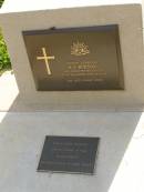 R.S. BURTON,
husband father-in-law grandfather,
died 17 Nov 1982 aged 69 years;
Maroon General Cemetery, Boonah Shire