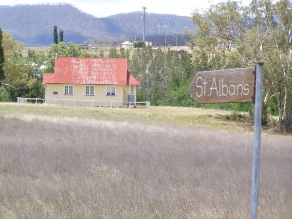 St Alban's church,  | Maryvale Homestead (St Alban's) cemetery, Warwick Shire  |   | 