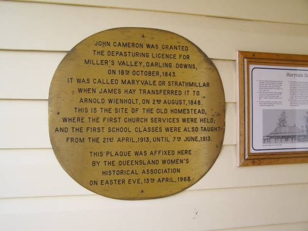 St Alban's church,  | Maryvale Homestead (St Alban's) cemetery, Warwick Shire  |   | 