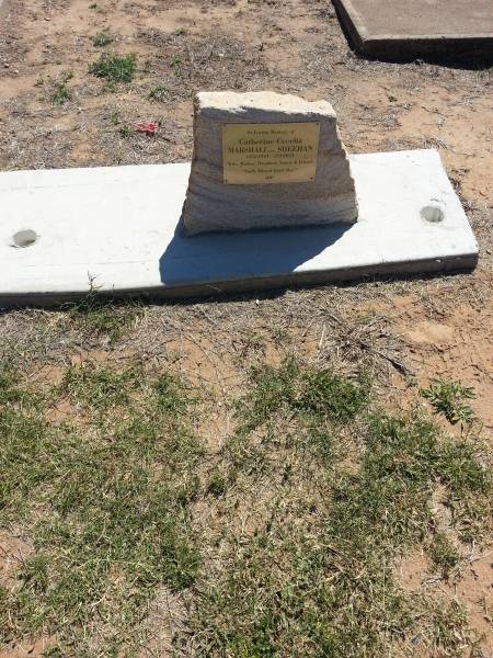 Catherine Cecelia MARSHALL (nee SHEEHAN)  | b: 12-Feb-1941  | d: 2-Sep-2011  |   | Meandarra cemetery  | Copyright Dr Matt Barton  | 