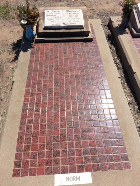 Norman Leslie BLAND (Norm)  | d: 2-Feb-1979, aged 63  |   | Meandarra cemetery  | Copyright Dr Matt Barton  | 