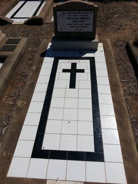 William Ernest WALTER  | d: 28 Jan 1966, aged 58  |   | Meandarra cemetery  | Copyright Dr Matt Barton  | 