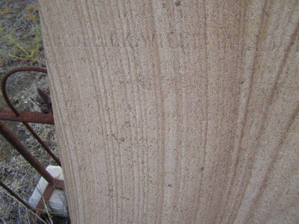 Frederick William NOTHDORFT,  | died 1 April 1909? aged 20? years;  | Meringandan cemetery, Rosalie Shire  | 