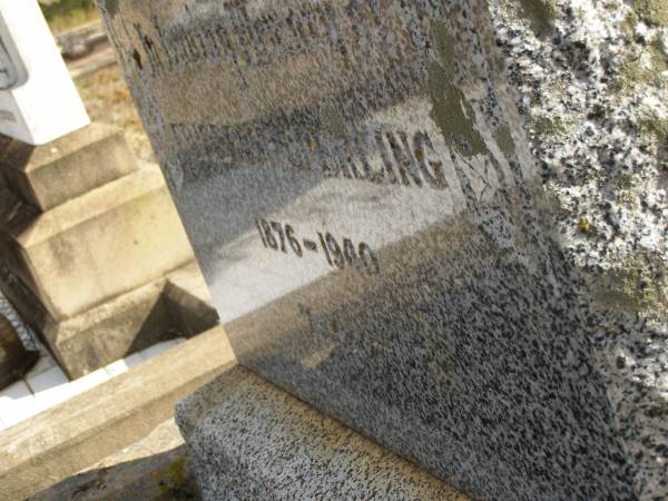 Friedrich SPERLING,  | 1876 - 1940;  | Meringandan cemetery, Rosalie Shire  | 