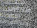 
Herbert F. LUCHT,
husband father,
1901 - 1941;
Meringandan cemetery, Rosalie Shire
