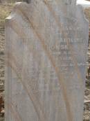 
Carl BARTKOWSKI,
husband of Wilhelmina BARTKOWSKI,
born Mourengen? Germany 7? Sept 1831,
died 22 Feb 1916 aged 83 years;
Minnie BARTKOWSKI,
mother,
died 13 Apr 1933 aged 89 years;
Thedor BARTKOWSKI,
son of Fredick & Caroline BARTKOWSKI,
died 5 Nov 1915 in 13th year;
Meringandan cemetery, Rosalie Shire
