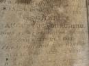
John Gustav Francis MIRCHINN,
born Berlin Geramny,
died North Farm Goombungee 17 Aug 1890 aged 55? years;
George August MIRCHINN,
born Wertemberg? Germany,
died North Farm Goombungee 29 July 1890 aged 34? years;
Charles Augustus MIRCHINN,
born Wertemberg? Germany,
killed fall from horse Winton 11 Aug 1890 aged 22 years;
Meringandan cemetery, Rosalie Shire

