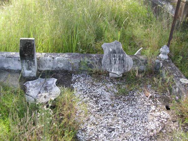 Edward John COWELL, husband,  | died 16 Sep 1926 aged 51 years;  | Louise Ida COWELL, mother,  | died 15 May 1940 aged 60 years;  | Milbong General Cemetery, Boonah Shire  | 