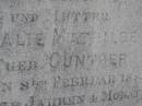 
Emelie Amalie Mathilde BADKE, nee GUNTHER,
wife mother,
died 8 Feb 1888 aged 39 years 4 months;
August Ferdinand BADKE,
husband father,
died 27 Jan 1928 aged 81 years;
Milbong St Lukes Lutheran cemetery, Boonah Shire
