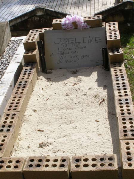 Joeline SUTTON,  | 11 Sept 1991 - 13 Sept 1991,  | love from mum, dad & kids;  | Minden Baptist, Esk Shire  | 