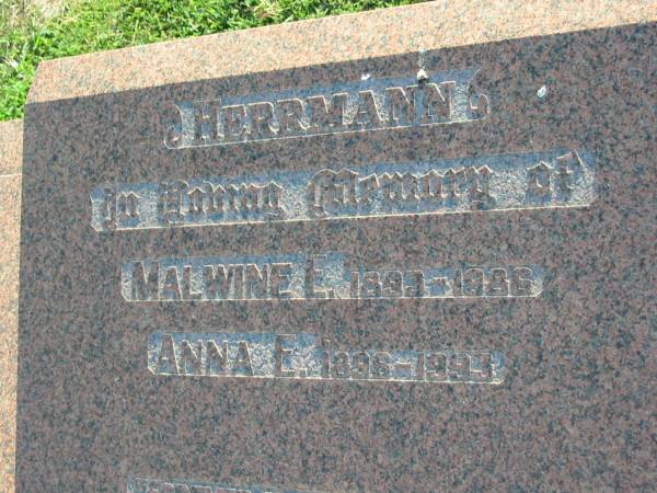 Malwine E HERRMANN  | b: 1893, d: 1986  | Anna E HERRMANN  | b: 1896, d: 1993  | Minden Zion Lutheran Church Cemetery  | 