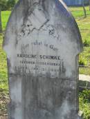 Karoline SCHIMKE (geb KOSCHINSKI)
geb Jan 21 1836
gest Oct 22 1901
MindenCoolana - St Johns Lutheran